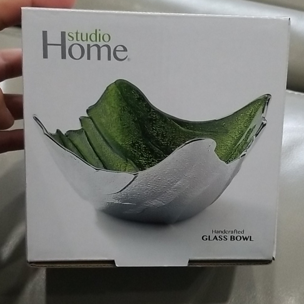 Studio Silversmiths Green & Silver Square Boxed - Picture 5 of 6